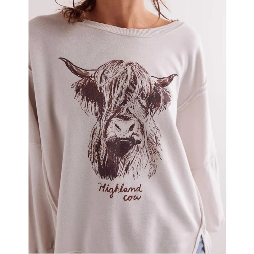 NWT Free People Highland Cow Camden | Color Natural | Size Medium